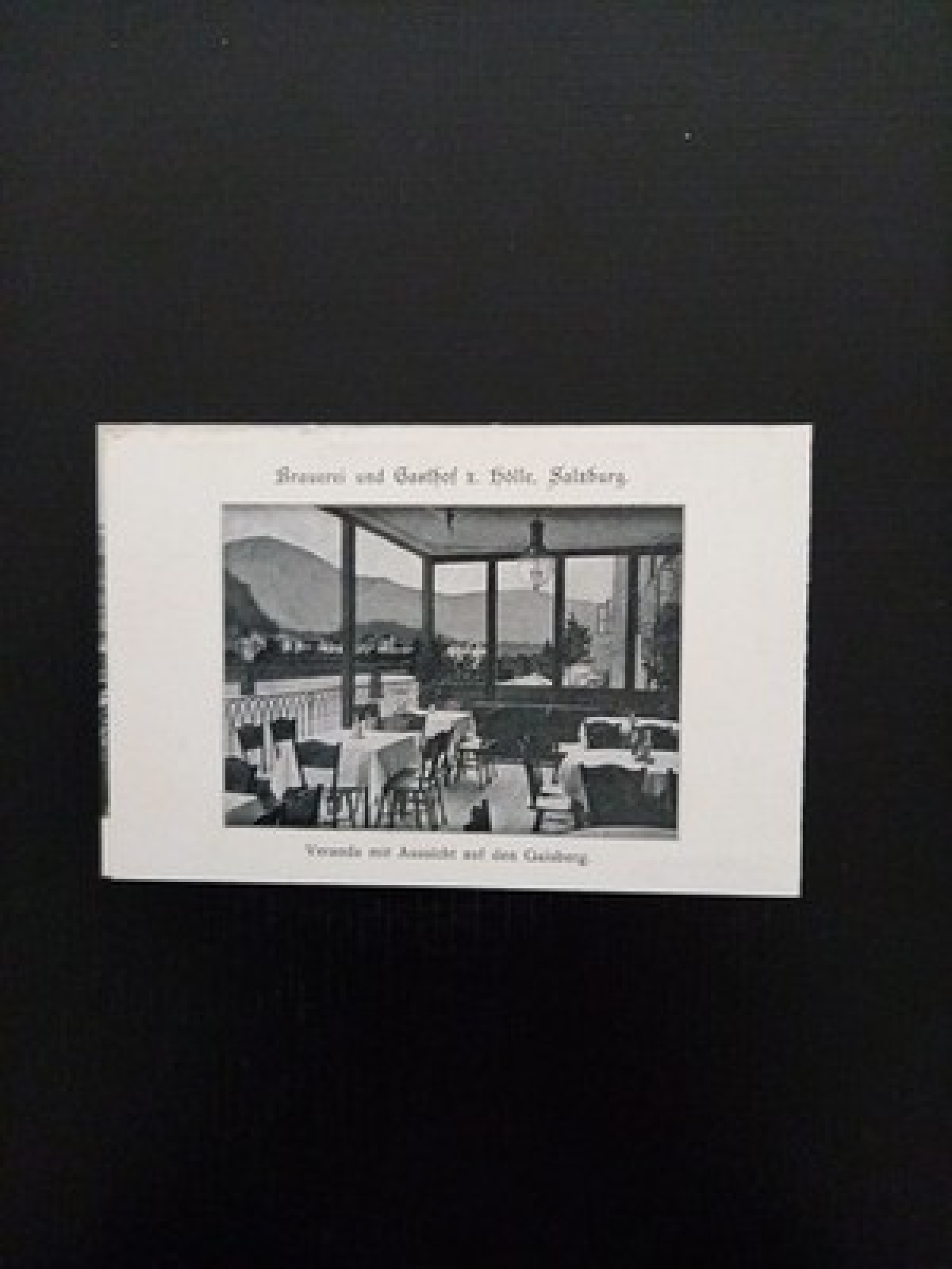 Brauerei U Gasthof Z Hölle Salzburg Veranda Mit Aussicht A D Gaisberg 400487 Gr