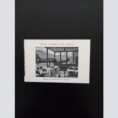 Brauerei U Gasthof Z Hölle Salzburg Veranda Mit Aussicht A D Gaisberg 400487 Gr