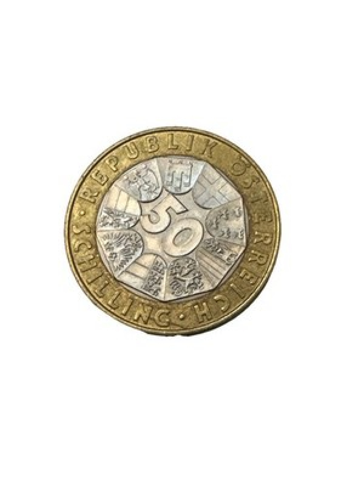 50 Schilling Bi Metall  Heinrich I 1996