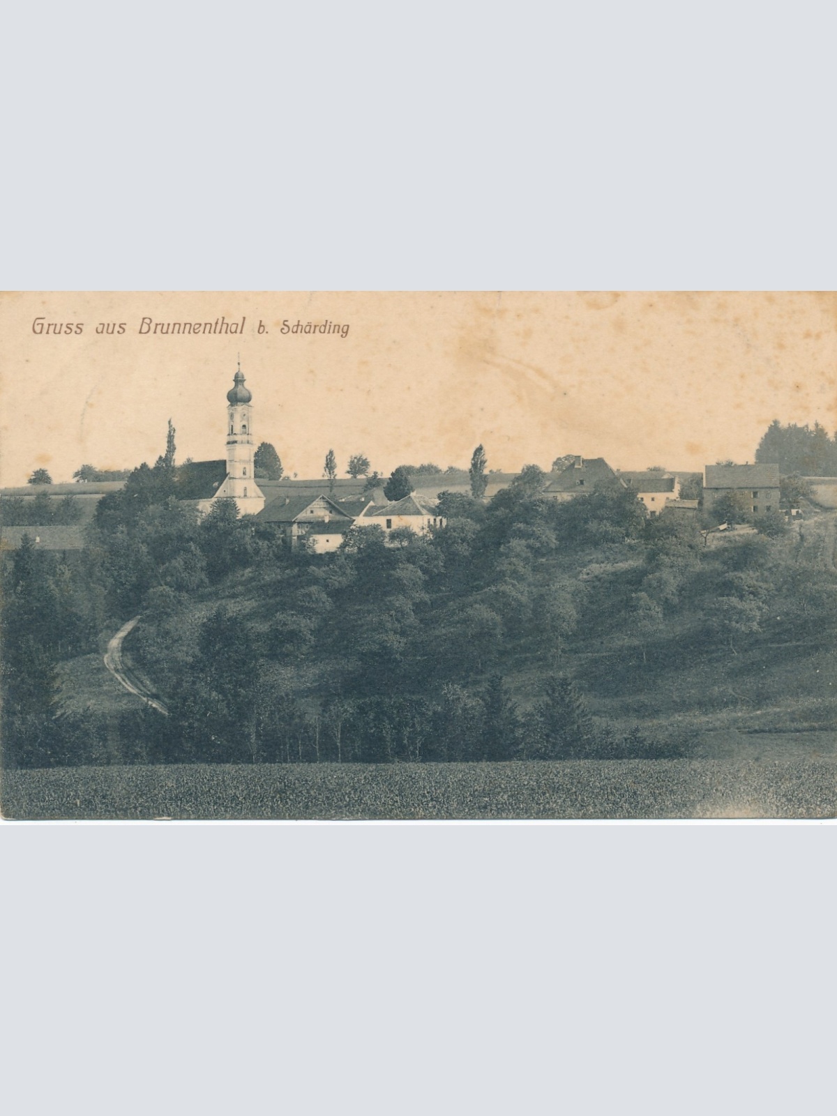 AK gruss aus Brunnenthal bei Schärding Oberösterreich Ansichtskarte (18270)