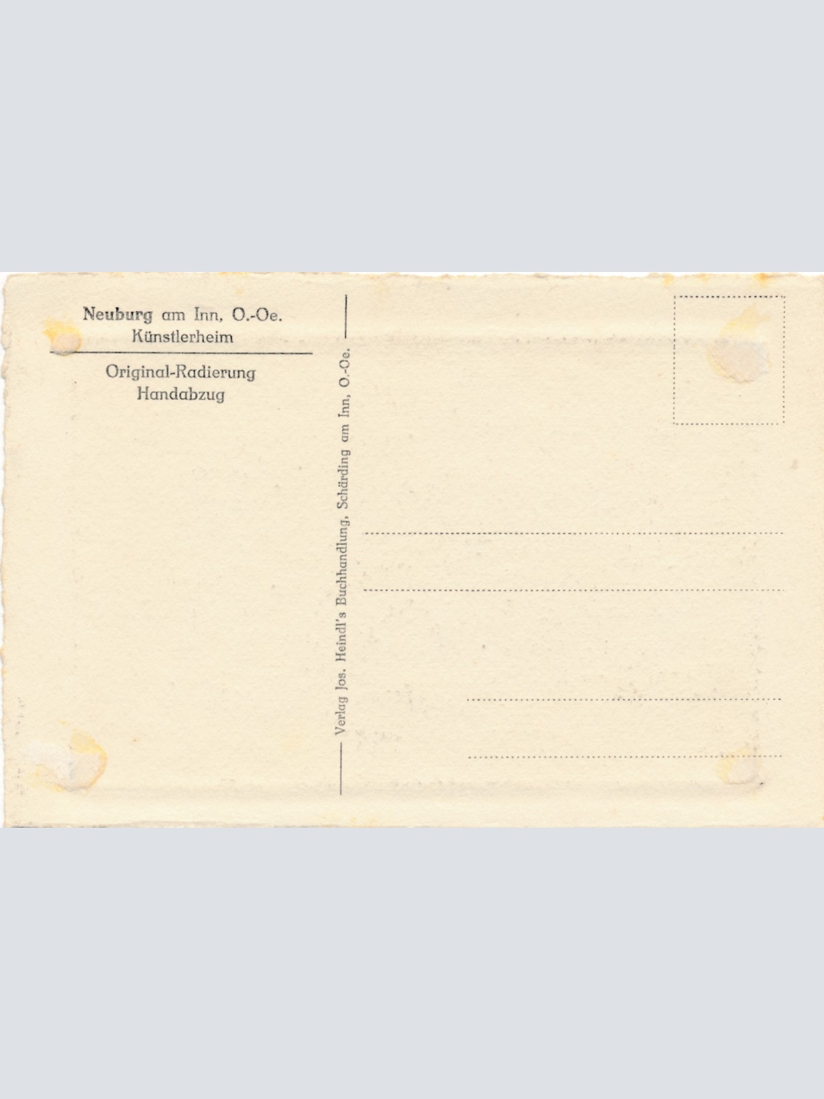 AK aus Neuburg am Inn Oberösterreich Ansichtskarte (18272)