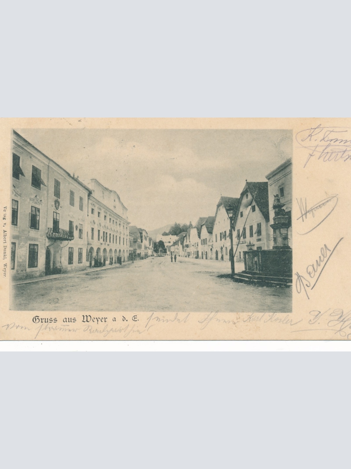 AK gruss aus Weyer an der Enns Oberösterreich Ansichtskarte (18296)