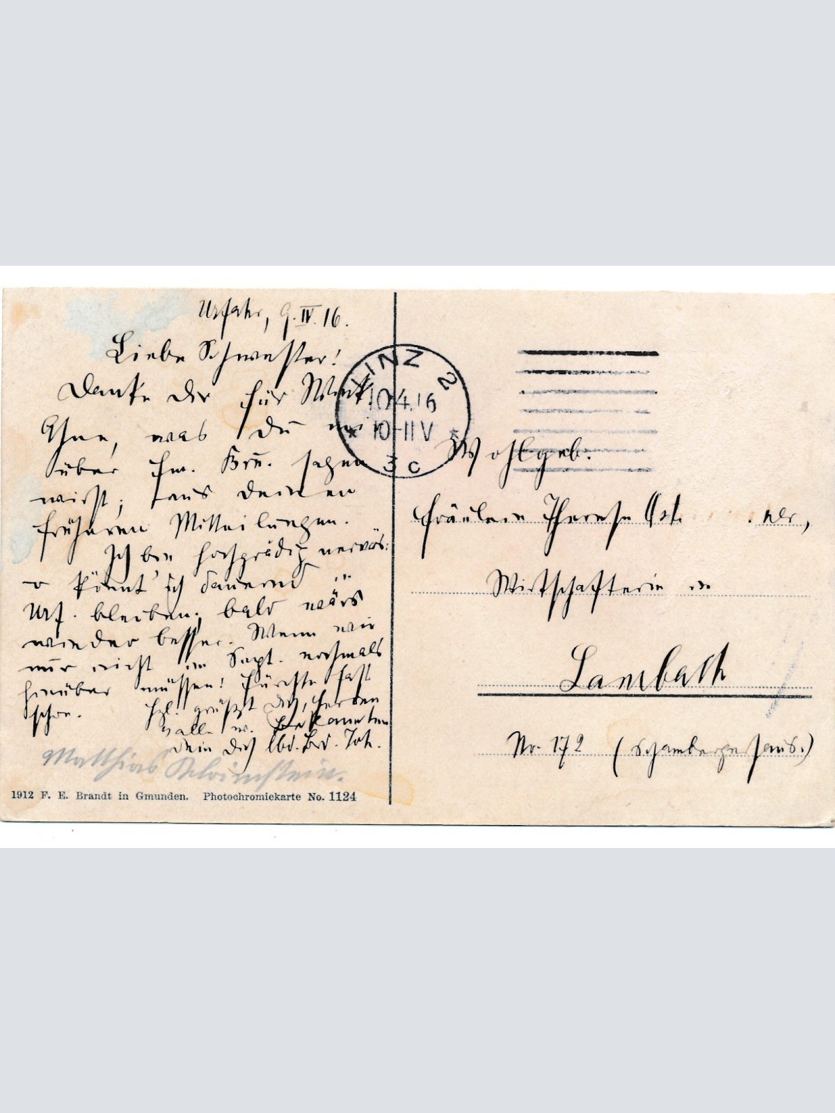 AK aus Mondsee mit Schafberg Oberösterreich Ansichtskarte (18300)