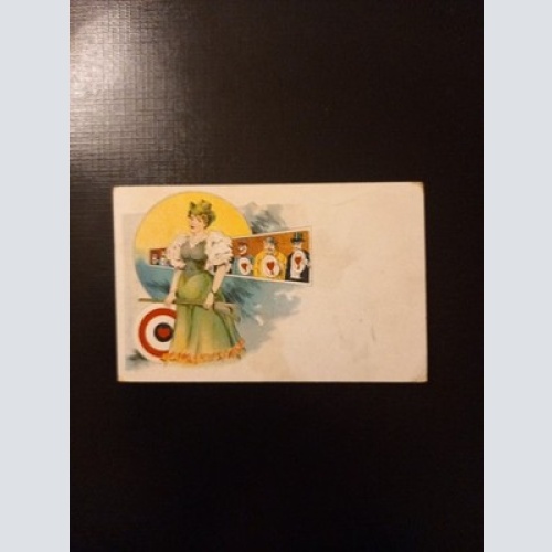 Ottmar Zieher  Litho Karte Schützin Schützen AB0040 Gr