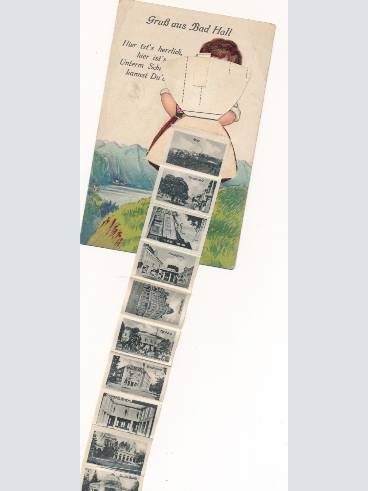 Leporello - AK Gruß aus Bad Hall Oberösterreich Ansichtskarte (18204)