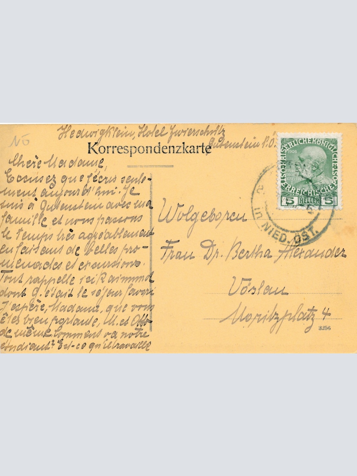 AK aus Ferdinand Raimund Haus in Gutenstein Nideröst. Ansichtskarte (18208)