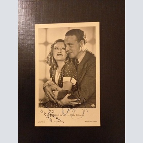 Lilien Harvey Willy Fritsch Porträt Autogramm AB0065 Gr