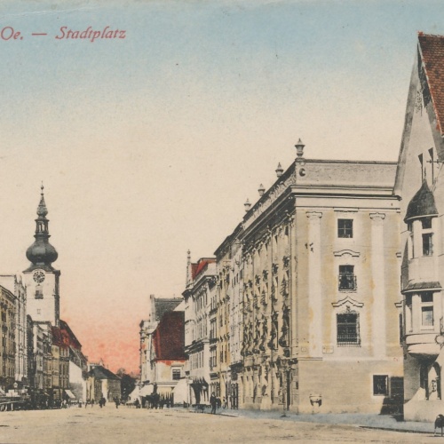 AK aus Wels Stadtplatz Oberösterreich Ansichtskarte (18222)