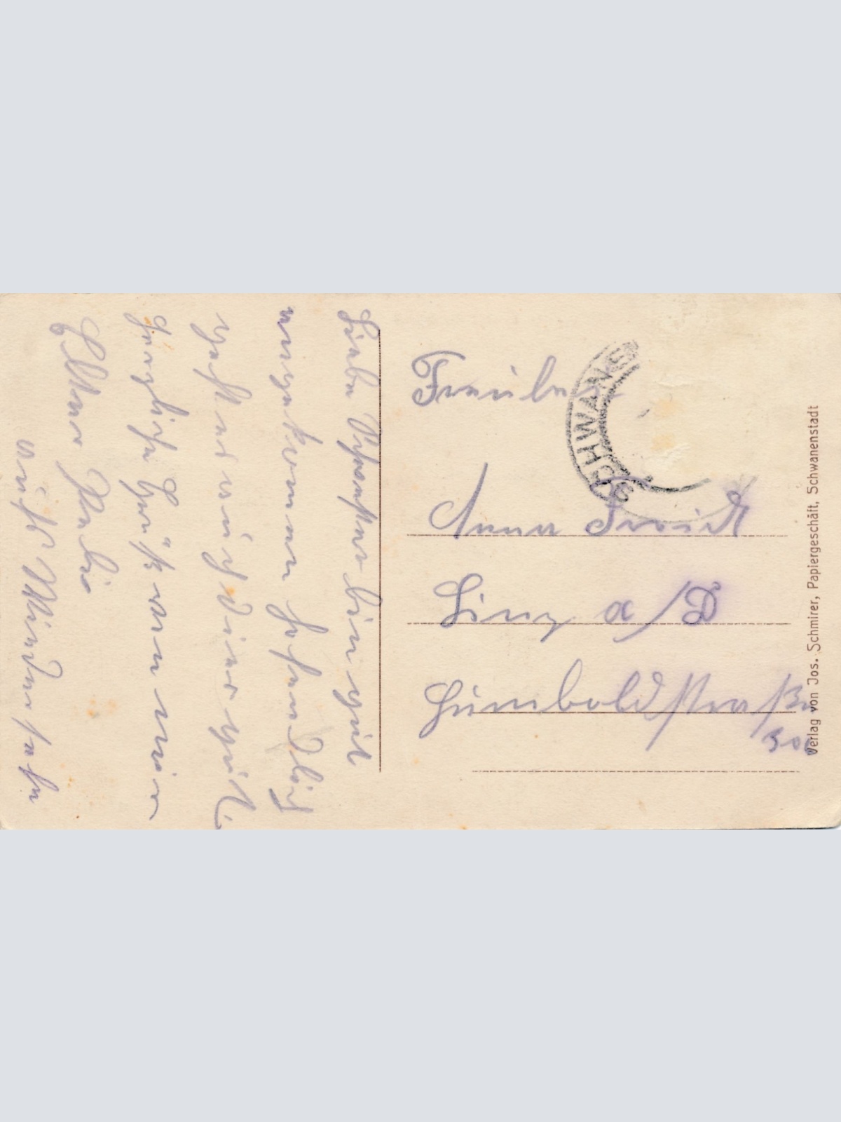 AK aus Schwanenstadt Oberer Stadtplatz Oberösterreich Ansichtskarte (18225)