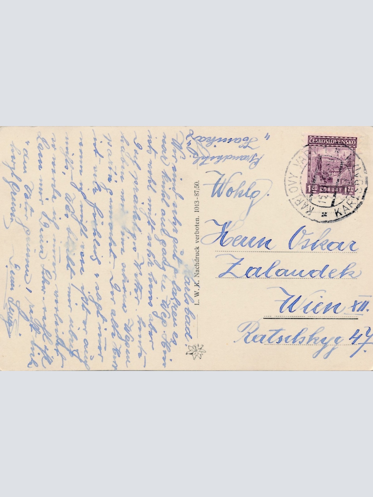 AK aus Karlsbad Tschechoslowakei Ansichtskarte (18251)