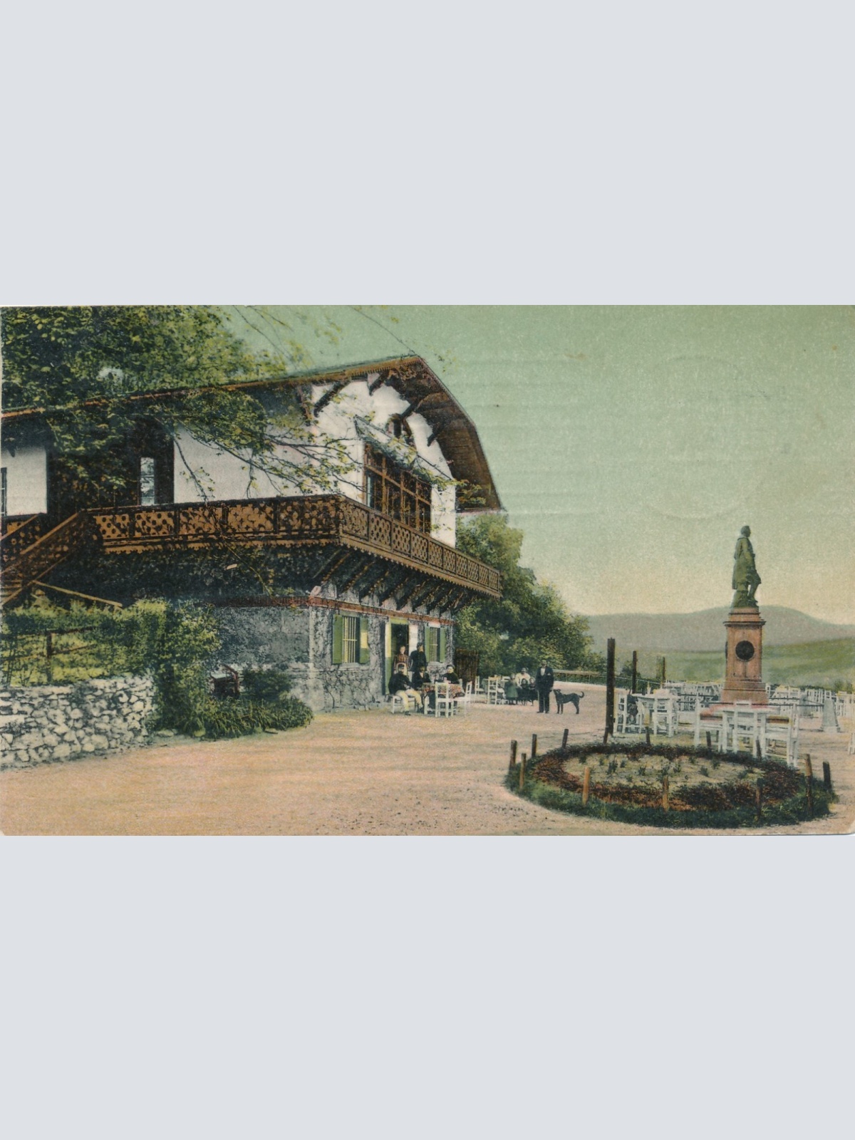 AK aus Graz Schweizerhaus mit Weldendenkmal Steiermark Ansichtskarte (18348)