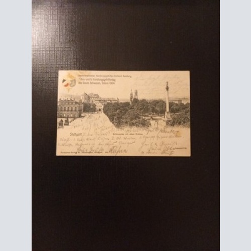 Stuttgart Schloßplatz Mit Altem Schloss Gr