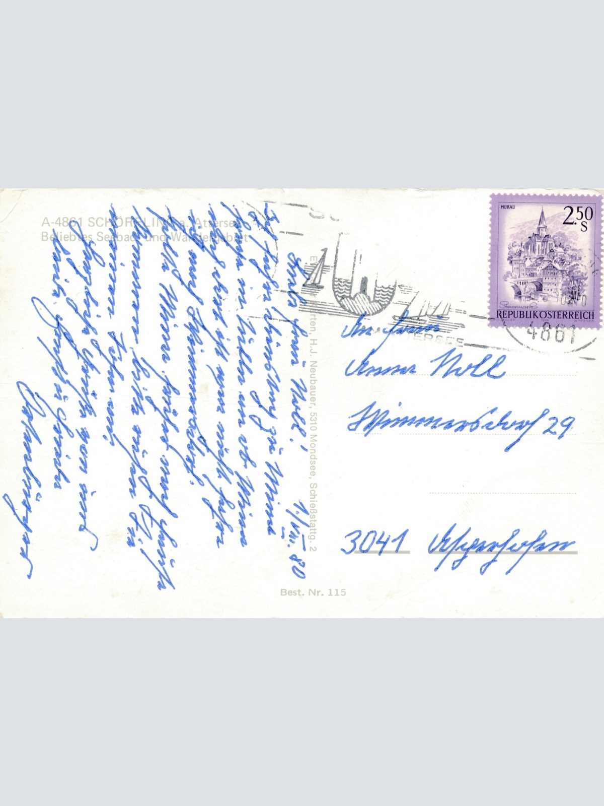 AK aus Schörfling am Attersee Oberösterreich Ansichtskarte (18362)