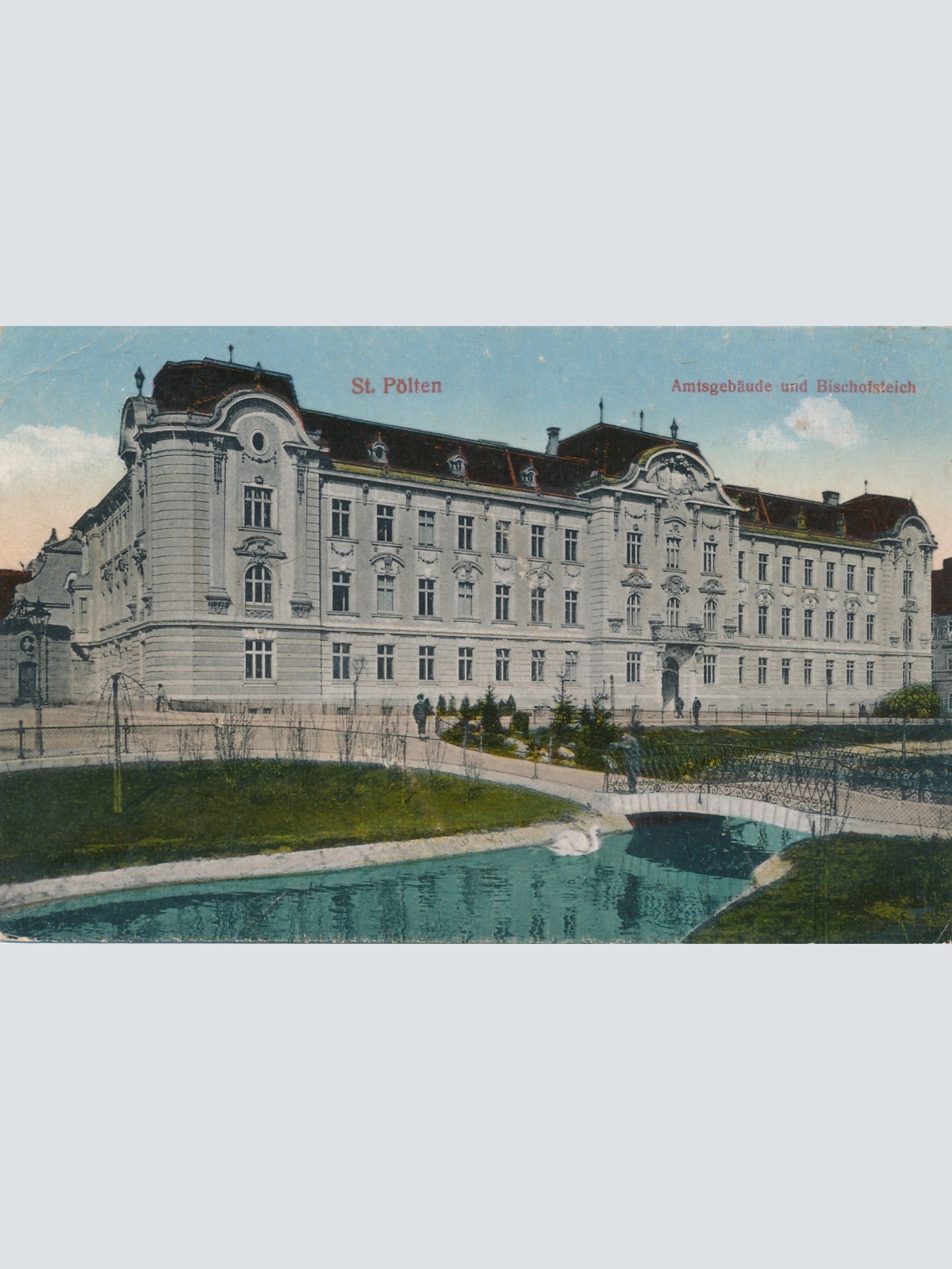 AK aus St . Pölten Amtsgebäude Niederösterreich Ansichtskarte (18372)