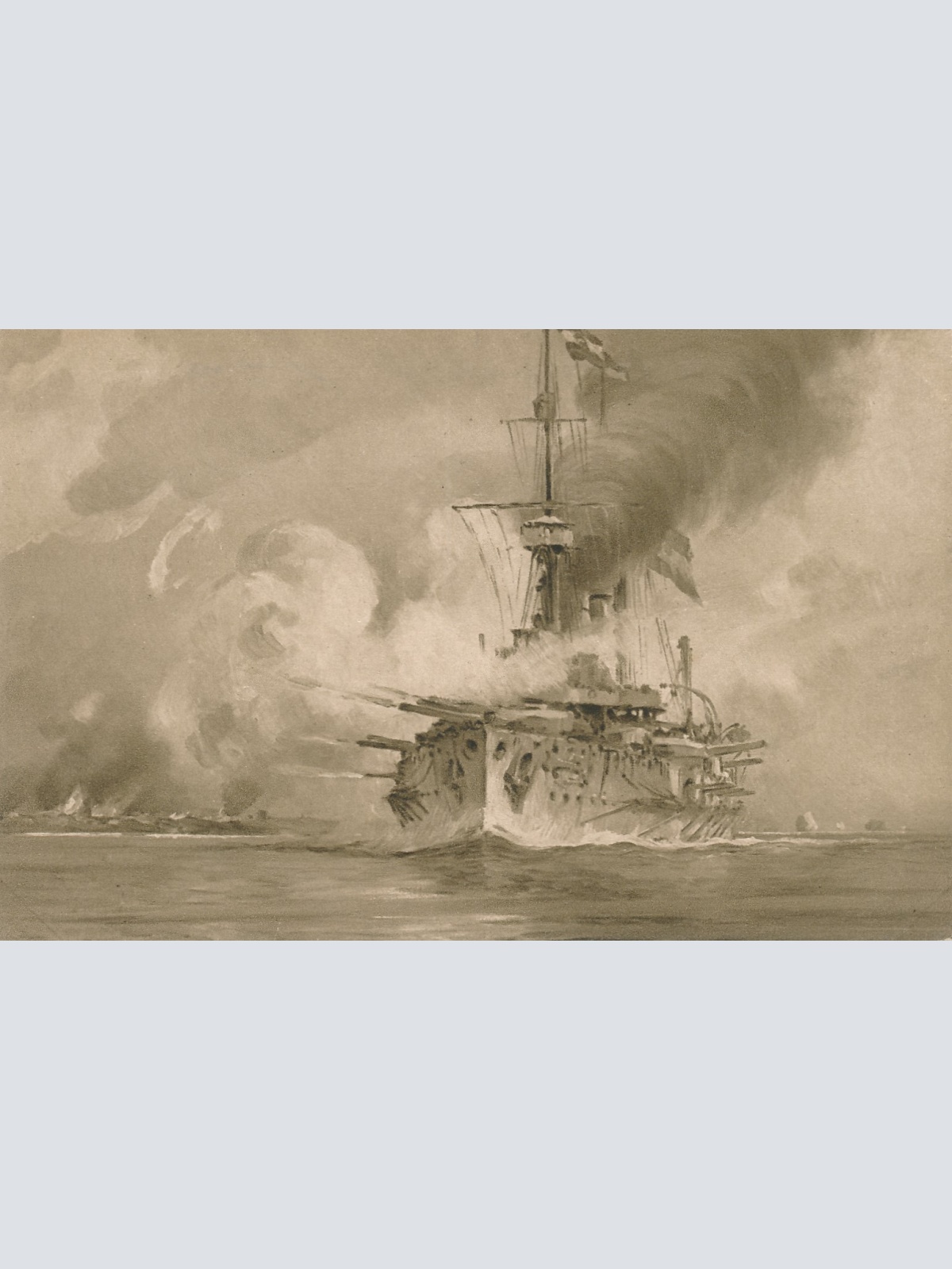 AK S.M. Kriegsmarine im Weltkriege S.M.S Zrinyi Ansichtskarte (18326)