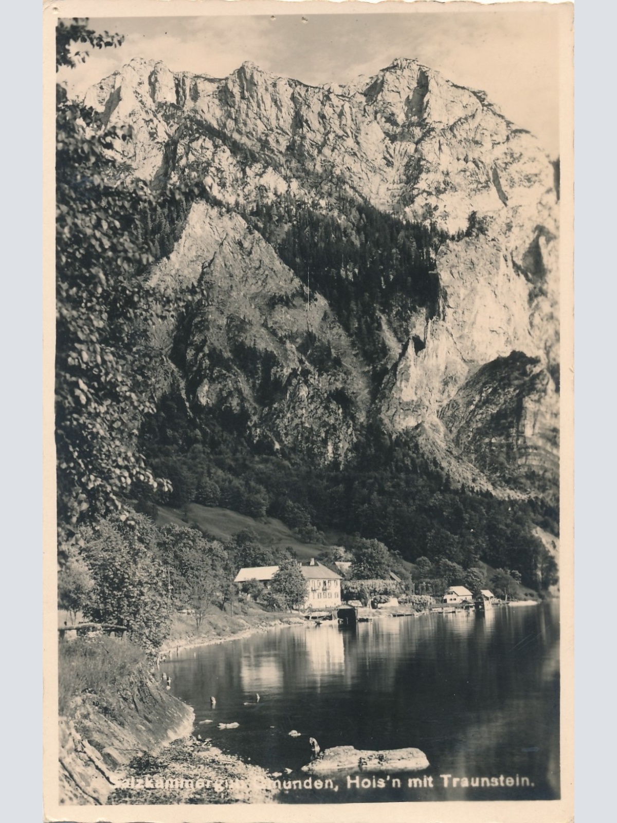 AK aus Gmunden Hoisn mit Traunstein Oberösterreich Ansichtskarte (18469)