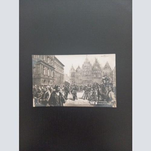 Antwerpen Belgien Deutsche Truppen Gr