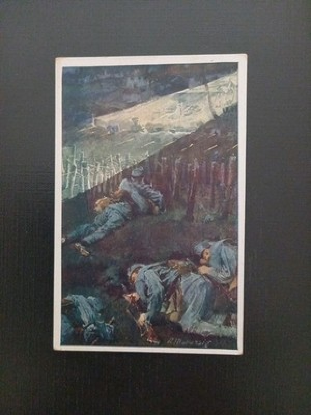 Kriegskarte Gefalle Soldaten Gr