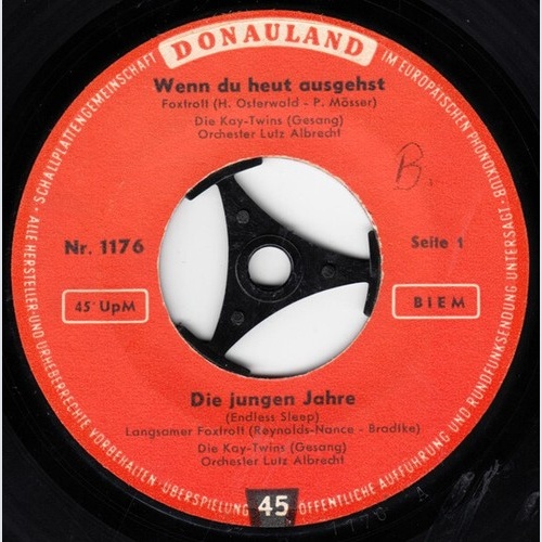 Die Kay-Twins* / Gert Türmer - Wenn Du Heut Ausgehst / Die Jungen Jahre / Wum...