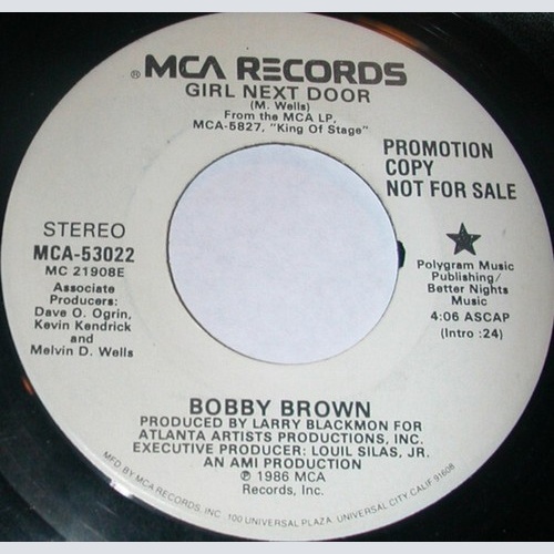 Bobby Brown - Girl Next Door (7", Promo)