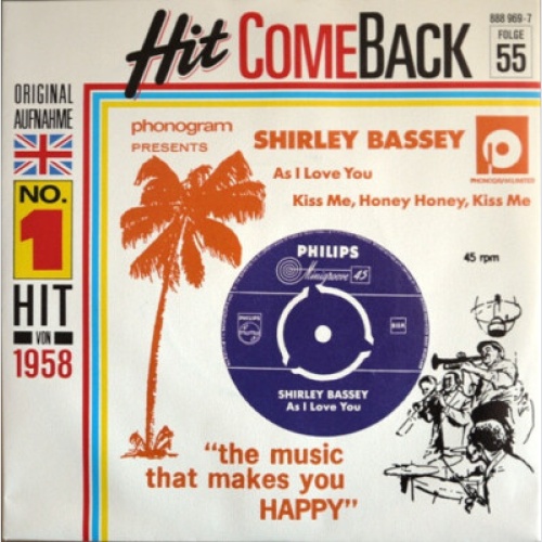 Shirley Bassey - As I Love You (7", Single, Mono, RE)