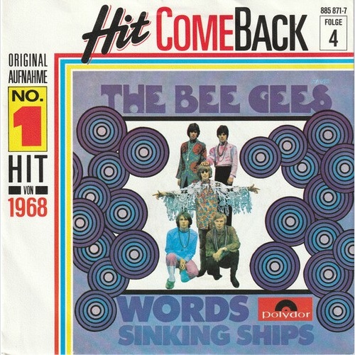 The Bee Gees* - Words (7", Single, Mono, RE)