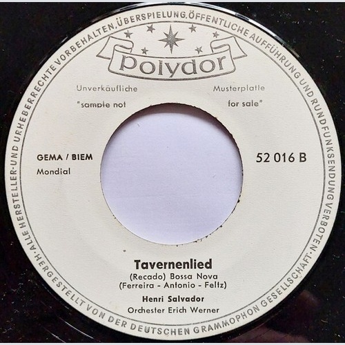 Henri Salvador - Fatima (7", Single, Promo)