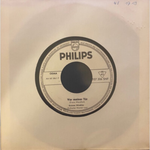 Gunnar Winckler - Vor Meiner Tür (7", Single, Promo)