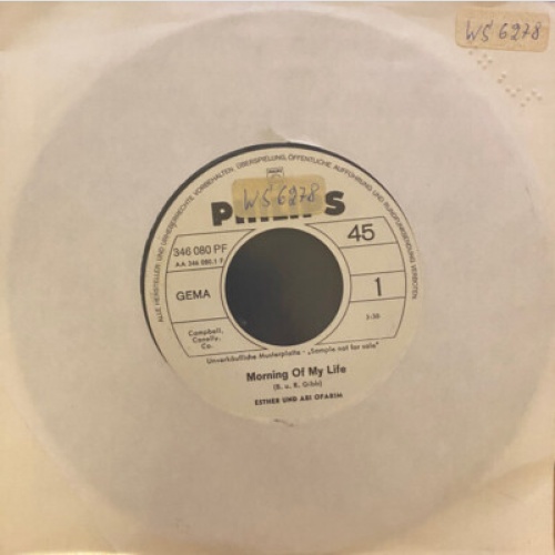 Esther & Abi Ofarim - Morning Of My Life / Garden Of My Home (7", Single, Promo)