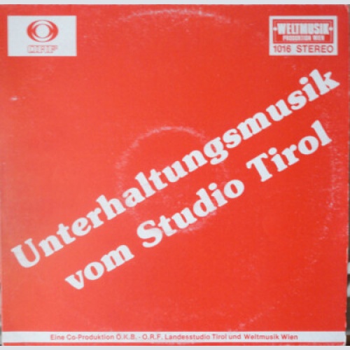 Various - Unterhaltungsmusik Vom Studio Tirol (LP)