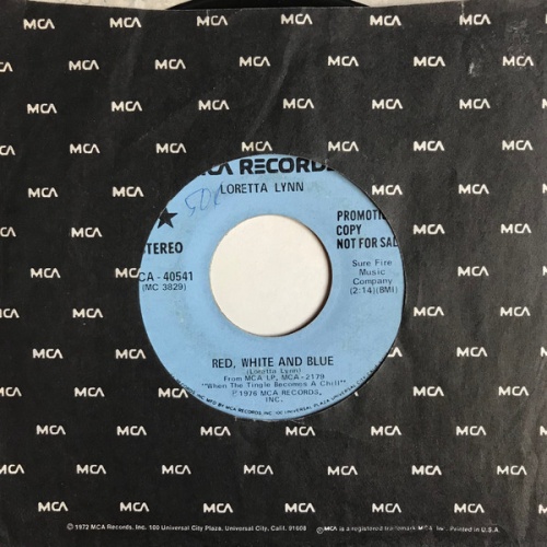 Loretta Lynn - Red, White And Blue (7", Promo)