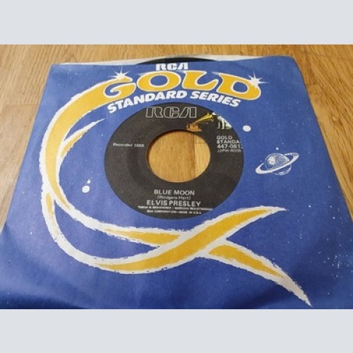 Elvis Presley - Blue Moon / Just Because (7", RE, Styrene, Bla)