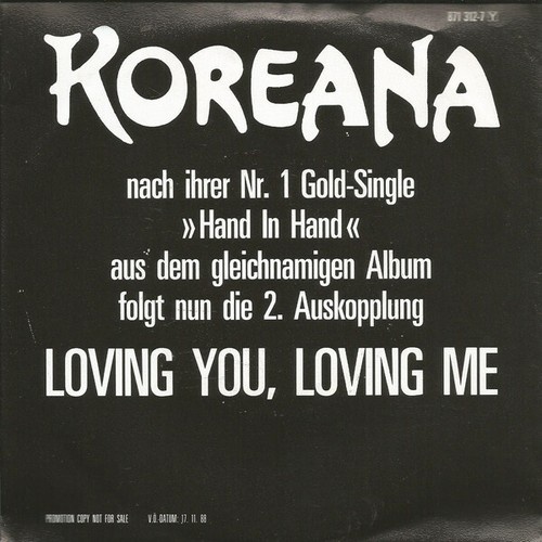 Koreana - Loving You, Loving Me (7", Single, Promo)