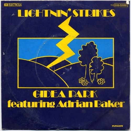 Gidea Park Featuring Adrian Baker - Lightning Strikes (7", Single)