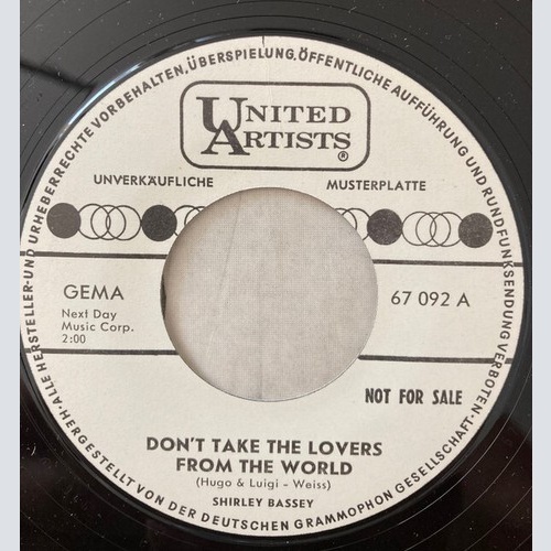 Shirley Bassey - Don't Take The Lovers From The World / Take Away (7", Single...