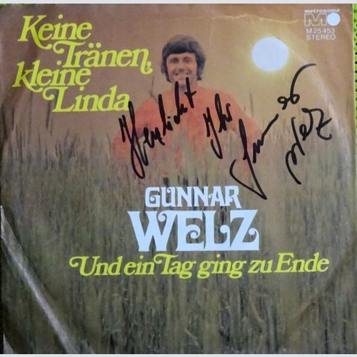 Gunnar Welz - Keine Tränen, Kleine Linda (7")