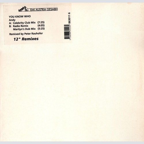 You Know Who - Andy (12", Maxi, Promo)