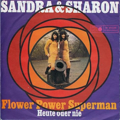 Sandra & Sharon - Flower Power Superman  (7", Single)