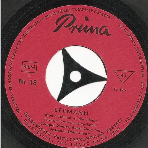 Georgia Dennar, Bugsi-Chor, Orchester Eddie Prond - Seemann (Deine Heimat Ist...