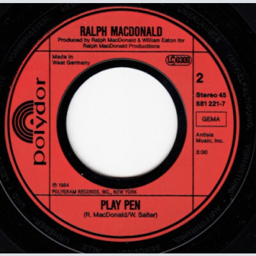Ralph MacDonald - In The Name Of Love (7", Single)
