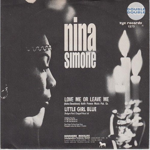 Nina Simone - Love Me Or Leave Me / Little Girl Blue (7", Single)