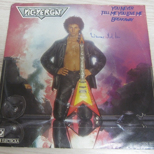 Single /  Vic Vergat ?– You Never Tell Me You Love Me /  DE   PRESS /  RAR /