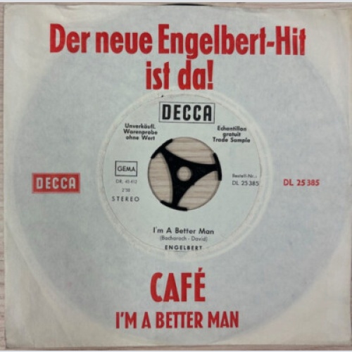 Engelbert Humperdinck - I'm A Better Man (7", Single, Promo)