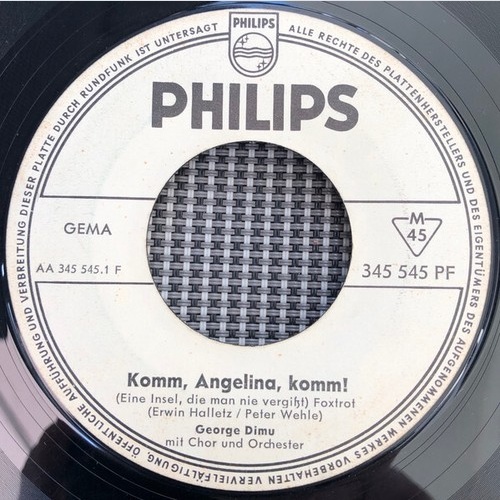 George Dimu* - Komm, Angelina, Komm (7", Single, Promo)