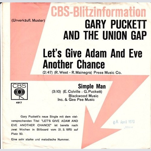 Gary Puckett And The Union Gap* - Let's Give Adam And Eve Another Chance / Si...