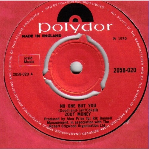 Zoot Money - No One But You (7", Single)