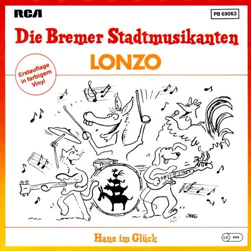 Lonzo* - Die Bremer Stadtmusikanten (7", Single, Red)