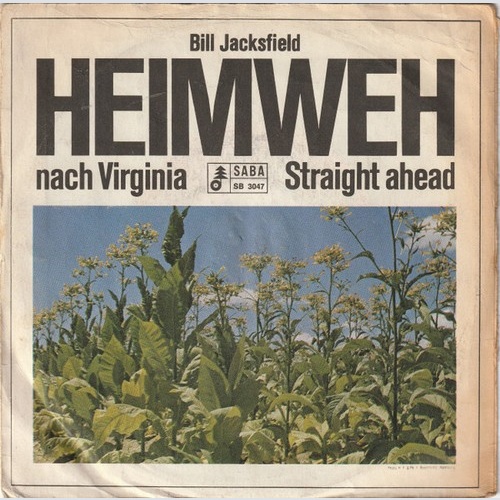 Bill Jacksfield - Heimweh Nach Virginia (7", Single)