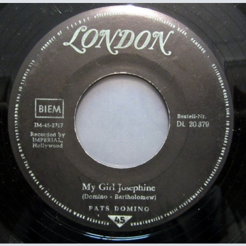 Single / FATS DOMINO / LONDON RECORDS / RARITÄT /
