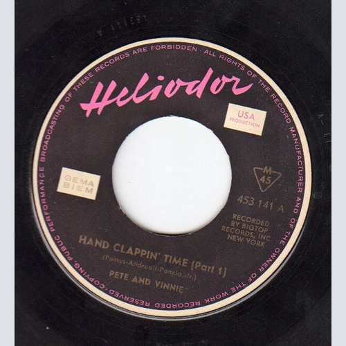 Pete And Vinnie - Hand Clappin' Time (Part 1) / Hand Clappin' Time (Part 2) (...